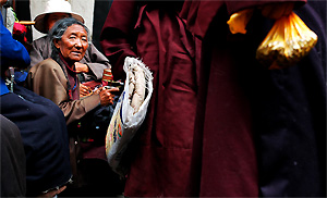 Vrouwelijke pelgrim (Jokhang, Lhasa)